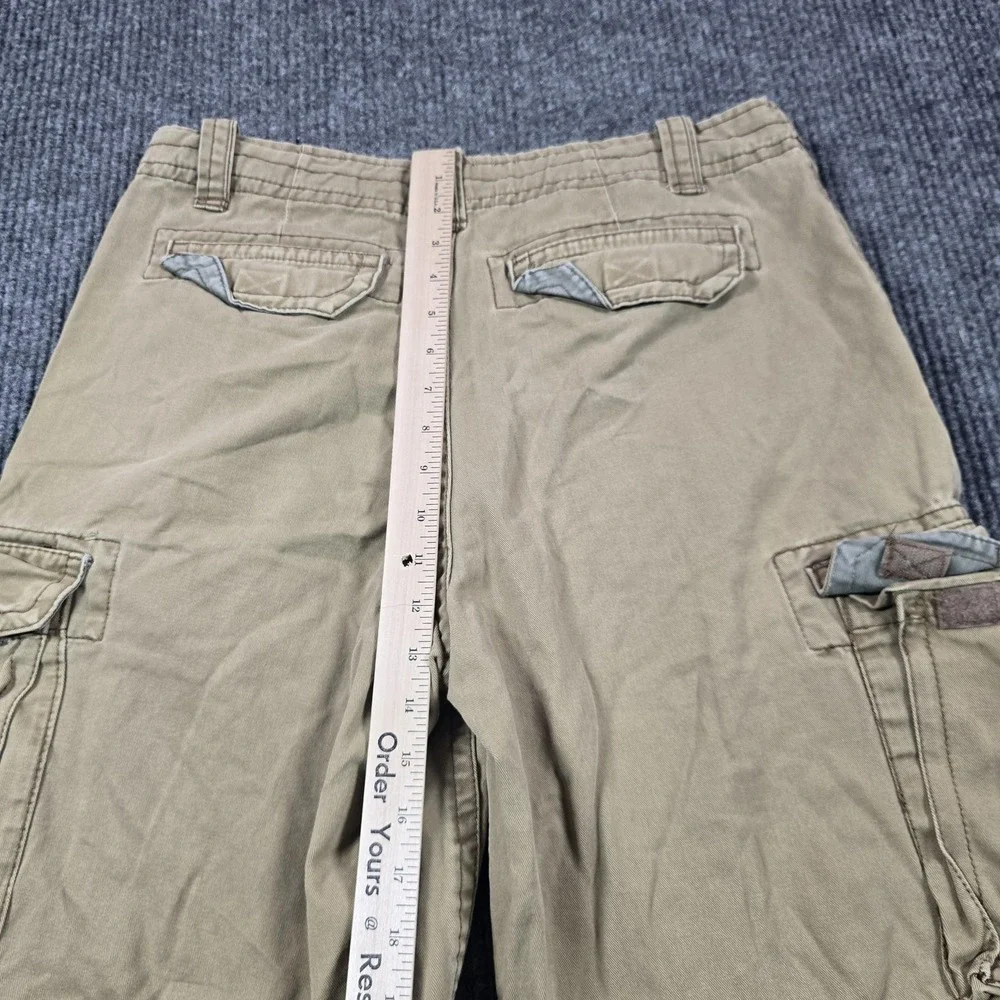 Vintage Aeropostale Cargo Shorts Mens 31 Beige‎ Relaxed Fit Multi Pocket 90s Y2K
